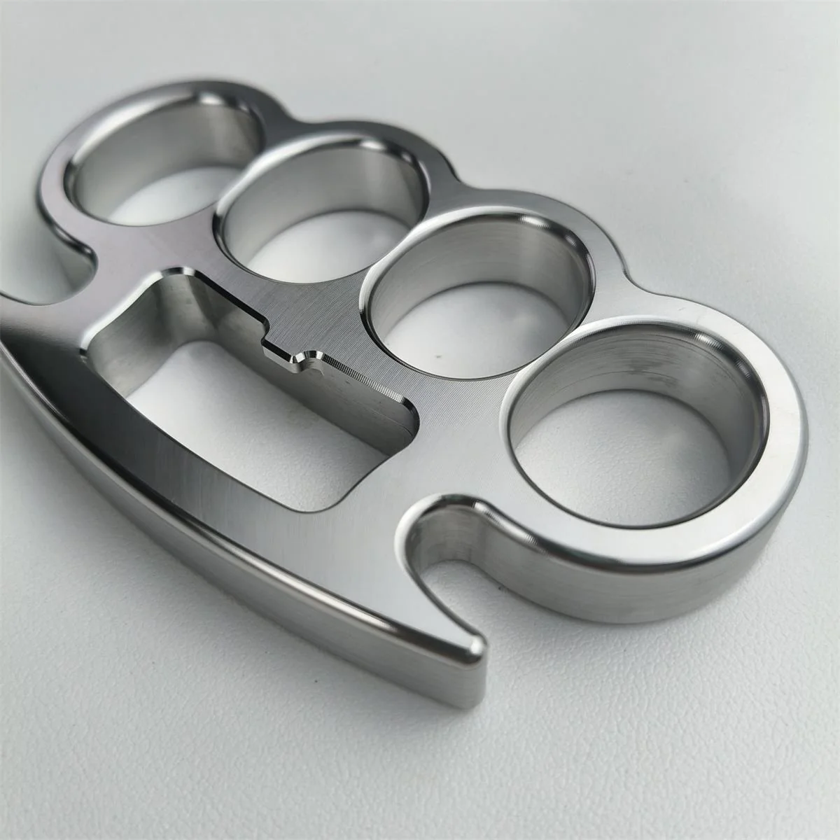 Classic Solid Steel Knuckle Duster Window Breaker Bottle Opener EDC Tool - Image 4