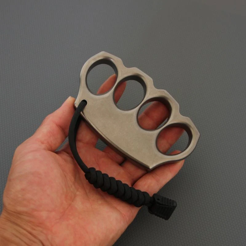 Classic Titanium Knuckle Duster Self Defense EDC Tool - Image 2