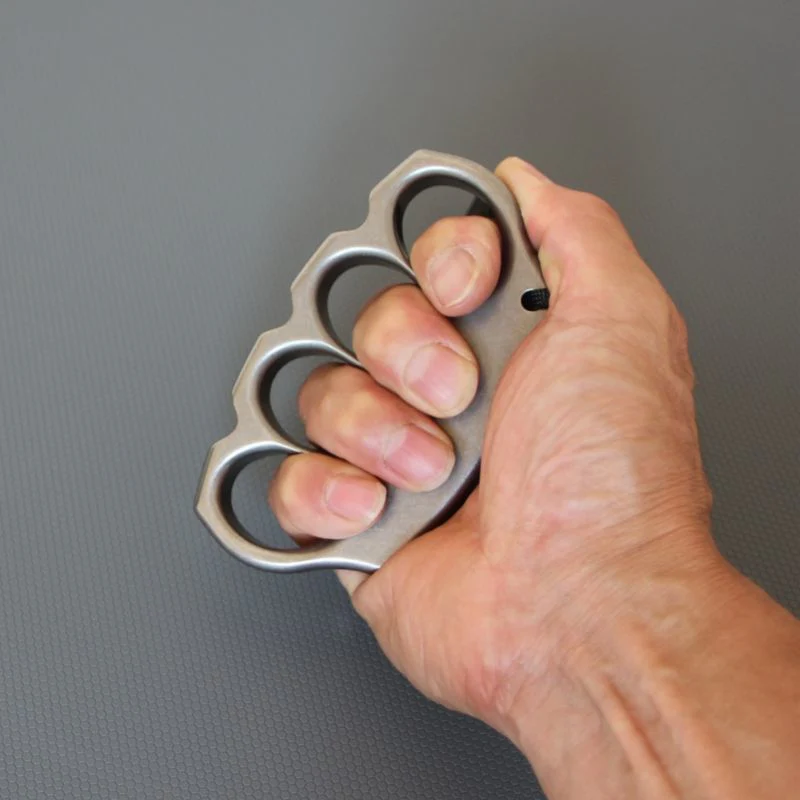 Classic Titanium Knuckle Duster Self Defense EDC Tool - Image 3