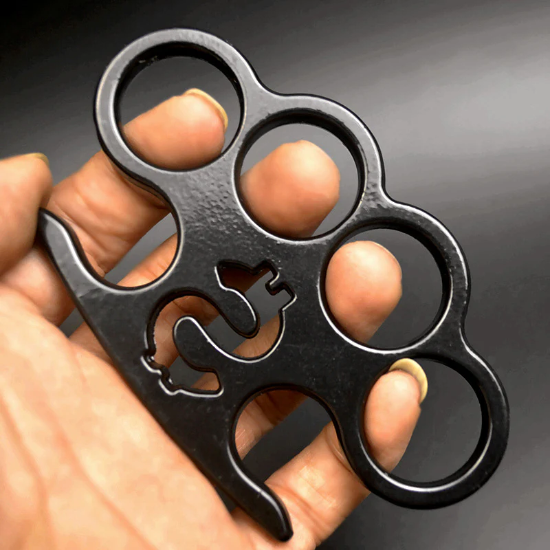 Control - Solid Brass Knuckles Duster For Self Defense Window Breaker EDC Supplies - Image 4