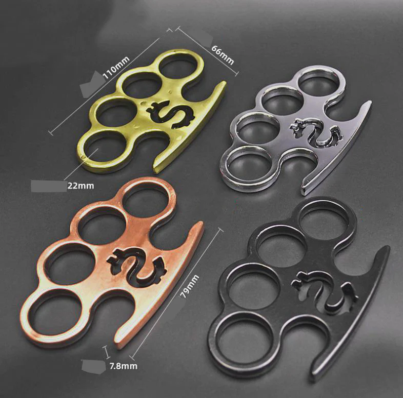 Control - Solid Brass Knuckles Duster For Self Defense Window Breaker EDC Supplies - Image 5
