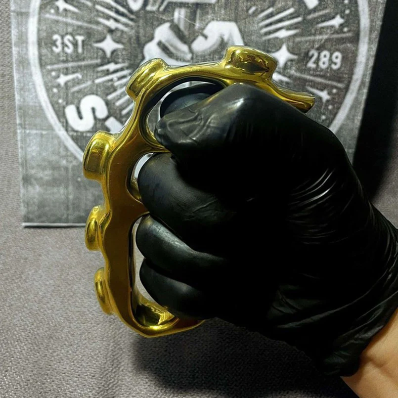 Creative Solid  Brass Knuckle Broken Window EDC Tool - Image 3