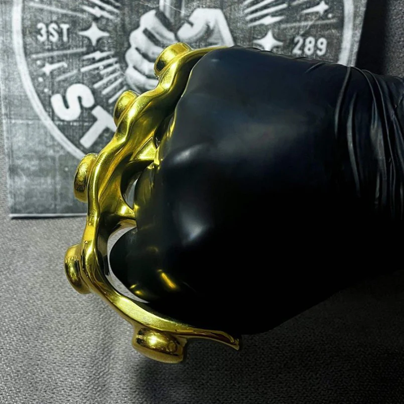 Creative Solid  Brass Knuckle Broken Window EDC Tool - Image 5