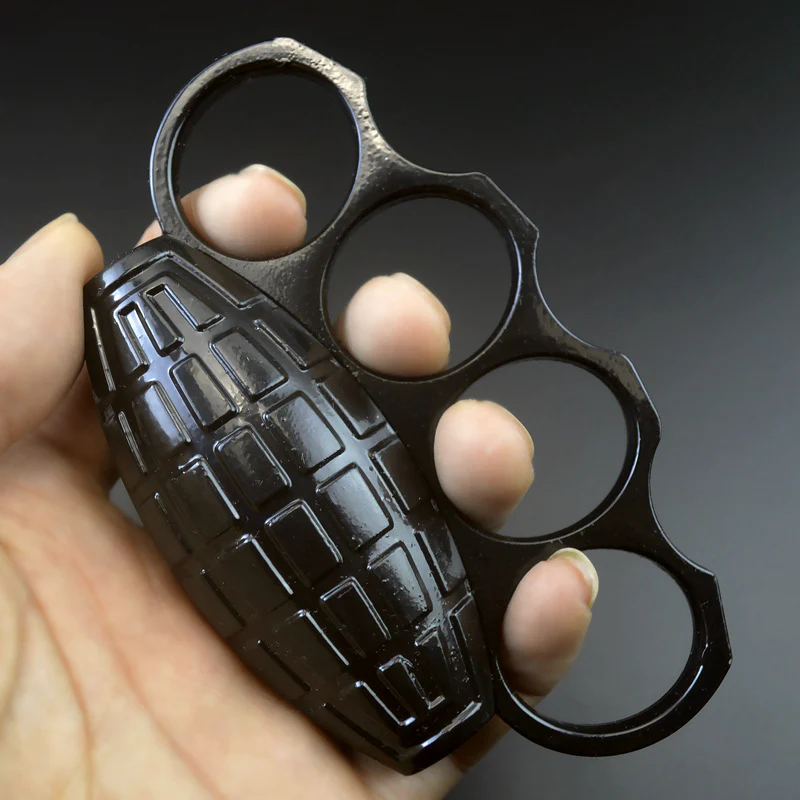 Creative Style Strong Metal Brass Knuckle Duster Four Finger Tiger Outdoor Camping Safety Defense Pocket  EDC Tool - Image 4