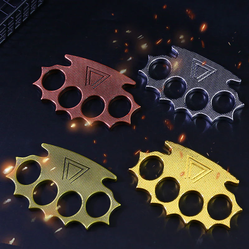 Defense Knuckle Duster Emergency Window Breaker Boxing Fighting Four Finger Knuckle EDC Tool - Image 2