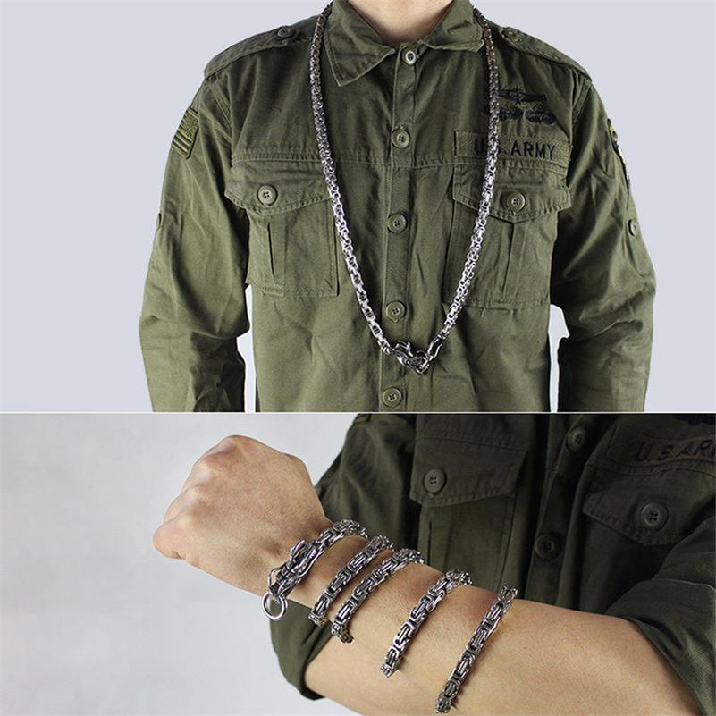 Dragon Head Two Color Steel Defense Bracelet Jewelry Decoration - Image 5