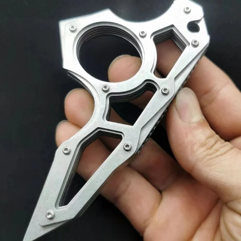 Dragon Teeth-Steel Knuckle Duster Window Breaking Defense EDC - Image 3