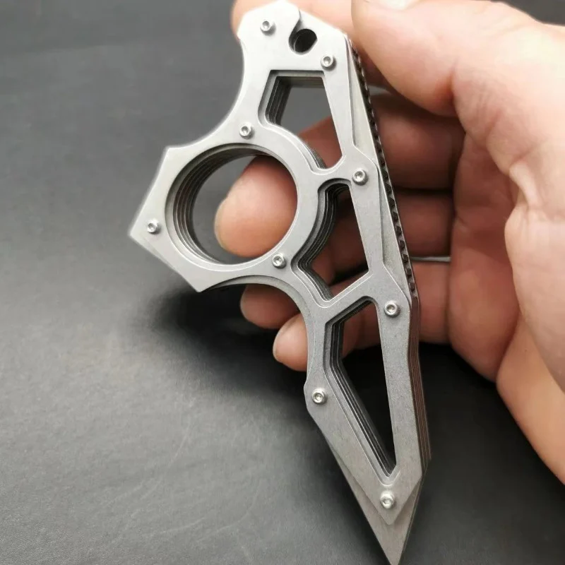 Dragon Teeth-Steel Knuckle Duster Window Breaking Defense EDC - Image 4