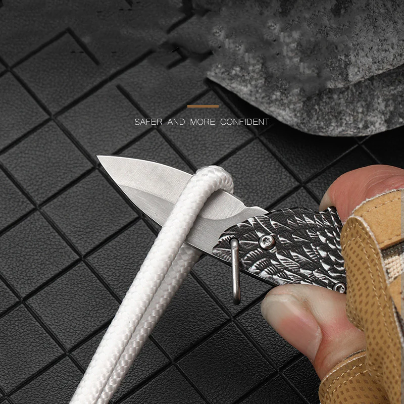 Eagle Folding Knife Outdoor Defense Portable Keychain Knife Pendant Decoration EDC Tools - Image 3