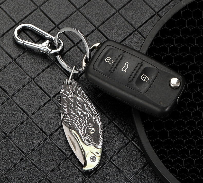 Eagle Folding Knife Outdoor Defense Portable Keychain Knife Pendant Decoration EDC Tools - Image 6