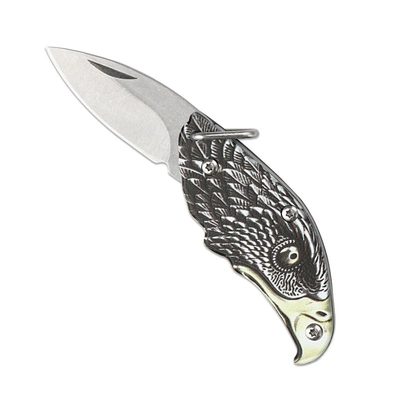 Eagle Folding Knife Outdoor Defense Portable Keychain Knife Pendant Decoration EDC Tools - Image 7