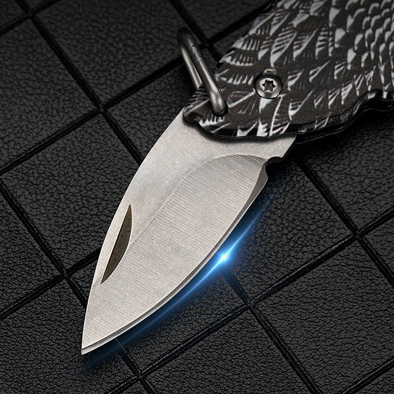 Eagle Folding Knife Outdoor Defense Portable Keychain Knife Pendant Decoration EDC Tools - Image 8