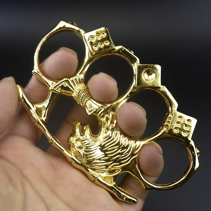 Eagle King Knuckle Duster Four-finger Safety Defense Boxing Broken Window Guard Camping Survival Combat Hand Buckle - Image 3