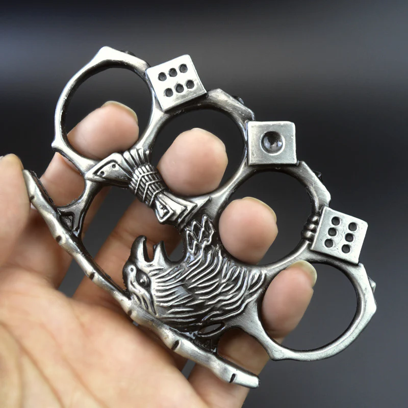 Eagle King Knuckle Duster Four-finger Safety Defense Boxing Broken Window Guard Camping Survival Combat Hand Buckle - Image 4