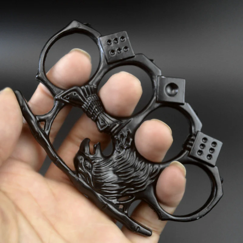 Eagle King Knuckle Duster Four-finger Safety Defense Boxing Broken Window Guard Camping Survival Combat Hand Buckle - Image 5