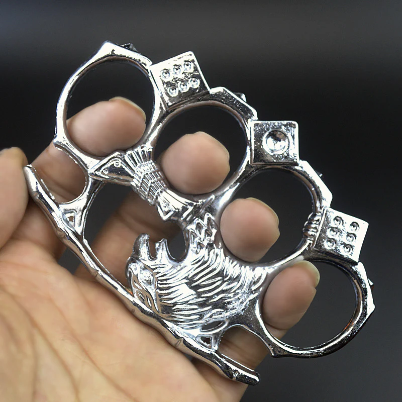 Eagle King Knuckle Duster Four-finger Safety Defense Boxing Broken Window Guard Camping Survival Combat Hand Buckle - Image 6