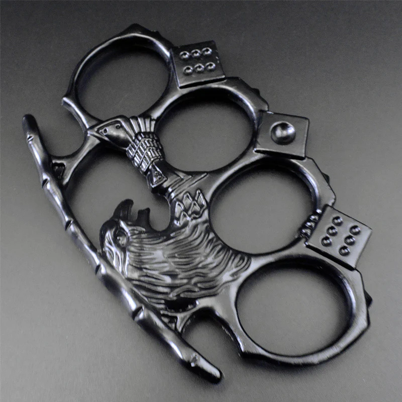Eagle King Knuckle Duster Four-finger Safety Defense Boxing Broken Window Guard Camping Survival Combat Hand Buckle - Image 7