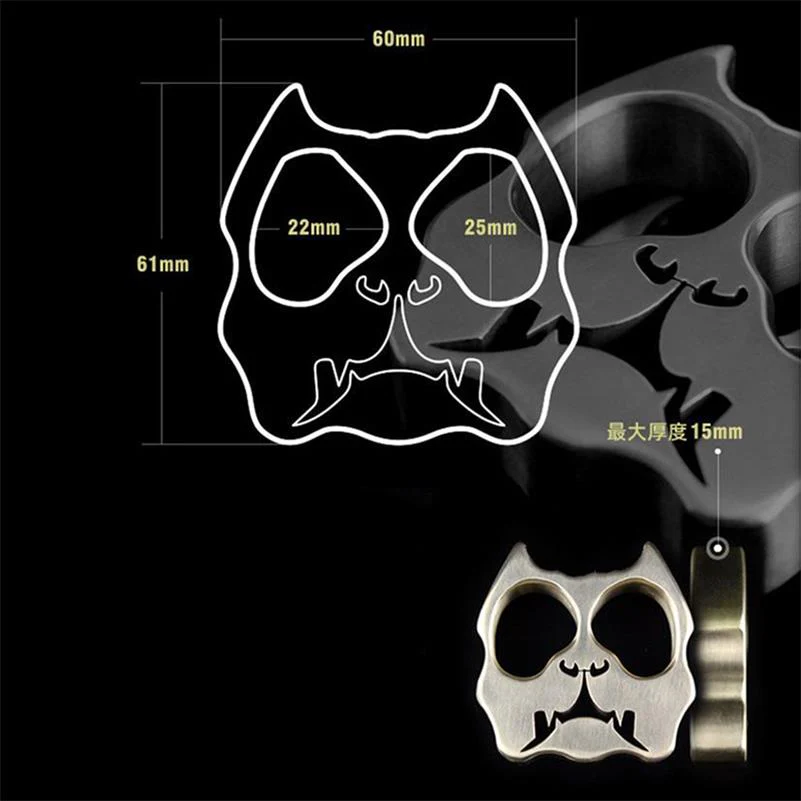 Exquisite Dog Head Brass Knuckle Duster - Image 6
