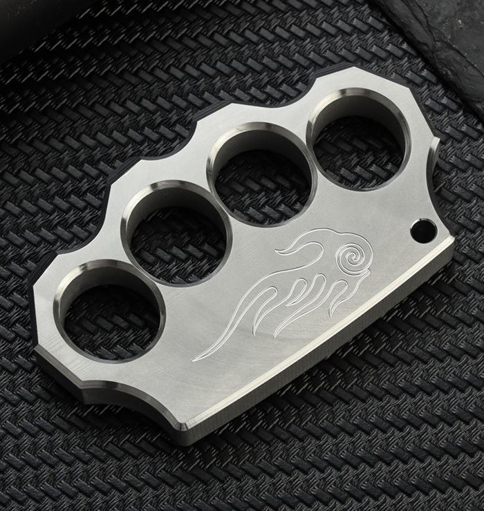 Fine Steel Solid Knuckle Duster Finger Buckle Self-defense Broken Window EDC Tool Boxing Training Combat Gear - Image 2