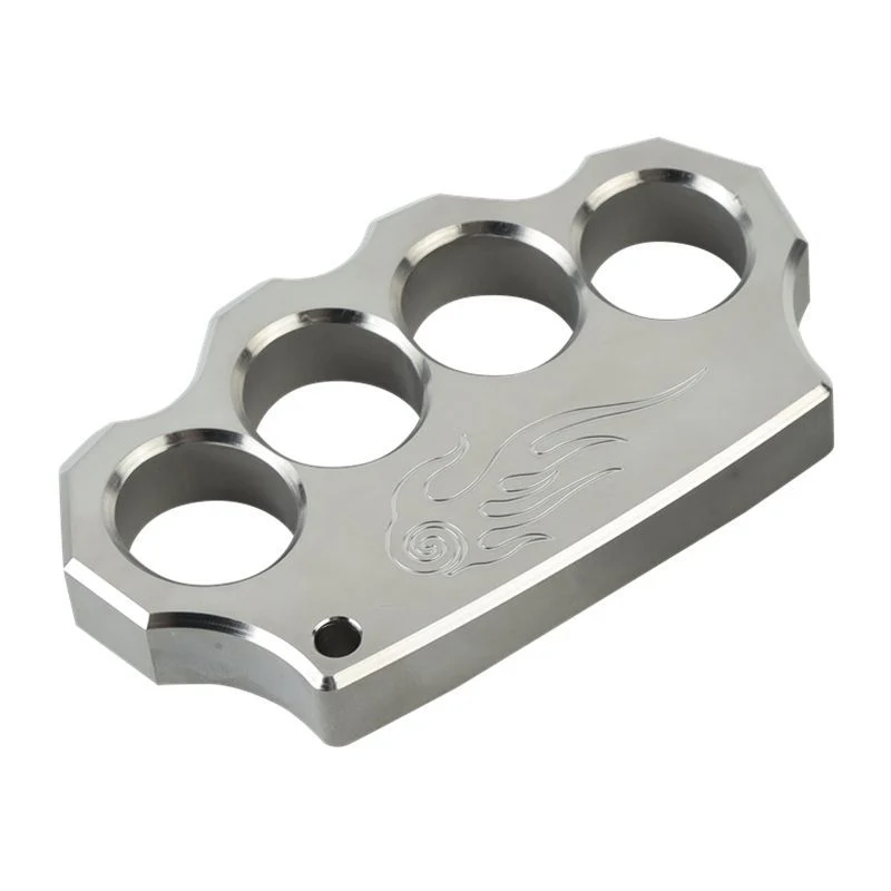 Fine Steel Solid Knuckle Duster Finger Buckle Self-defense Broken Window EDC Tool Boxing Training Combat Gear - Image 6