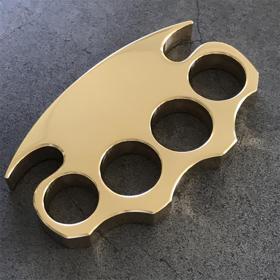 Finely Polished Brass Knuckle Duster Self-defense EDC Tool - Image 10