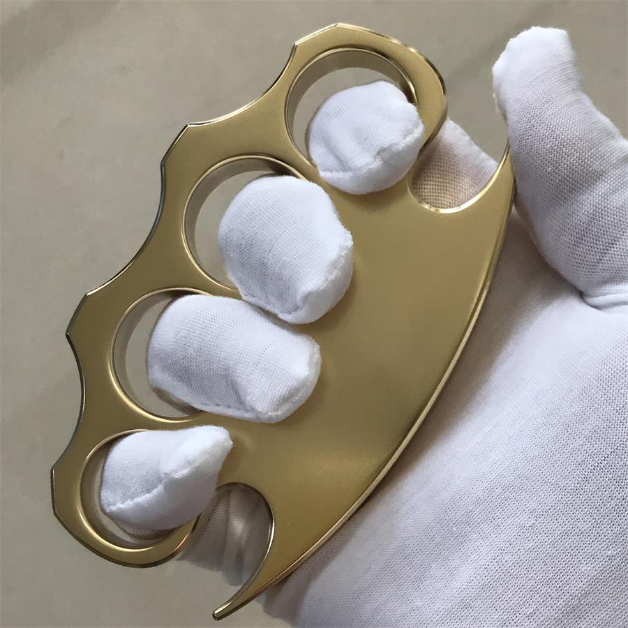 Finely Polished Brass Knuckle Duster Self-defense EDC Tool - Image 6