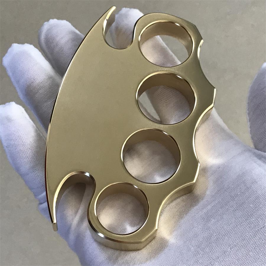 Finely Polished Brass Knuckle Duster Self-defense EDC Tool - Image 8