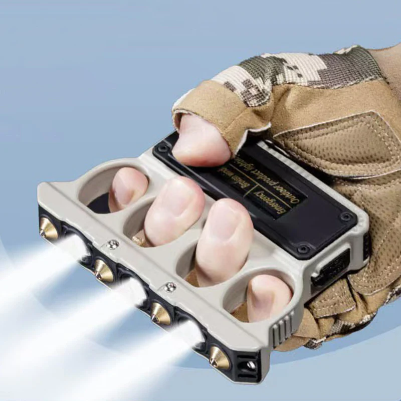Flashlight Knuckle Duster Outdoor EDC Tool - Image 4