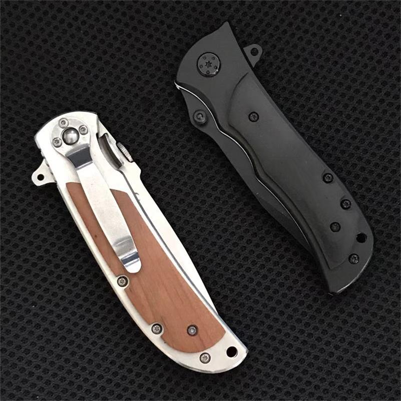Folding Knife 339 338 337 Wooden Handle Portable Self-defense Pocket Knives - Image 4