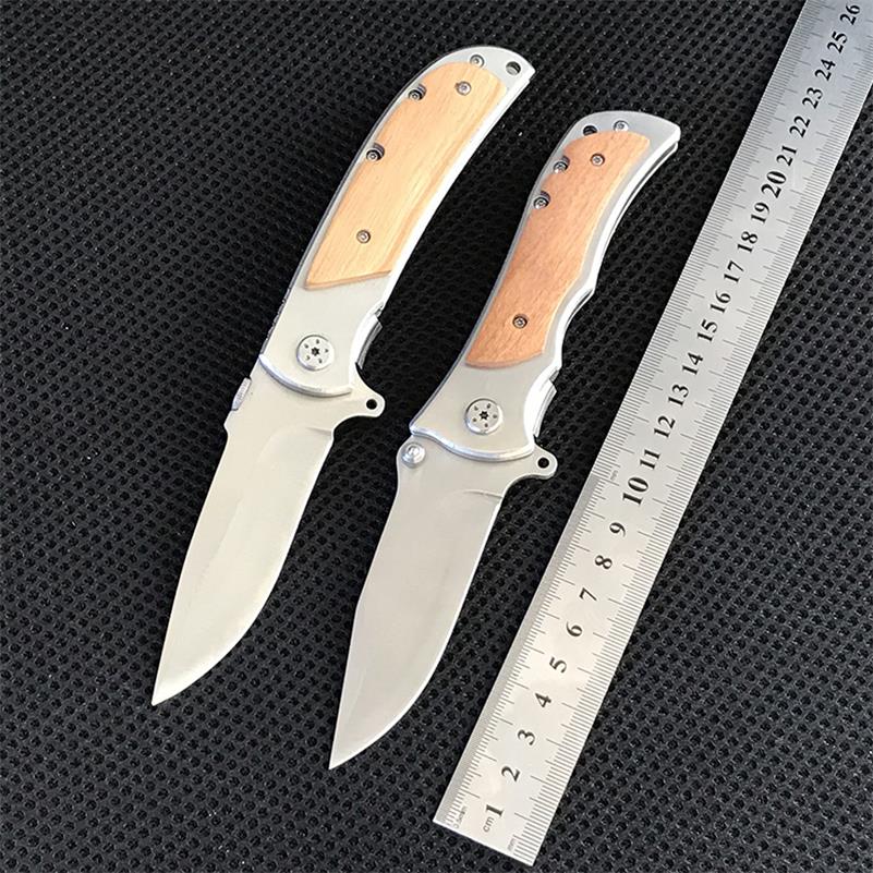 Folding Knife 339 338 337 Wooden Handle Portable Self-defense Pocket Knives - Image 7