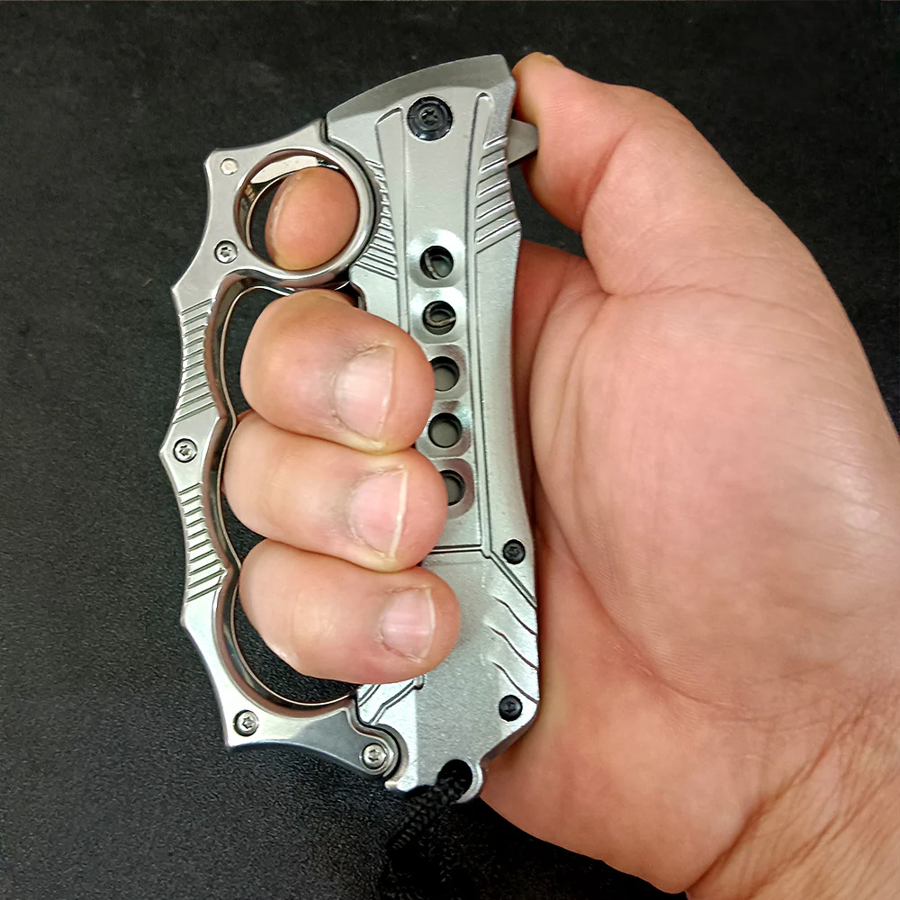Folding Knuckle Knife Outdoor Self Defense Pocket Knives EDC Tools - Image 7