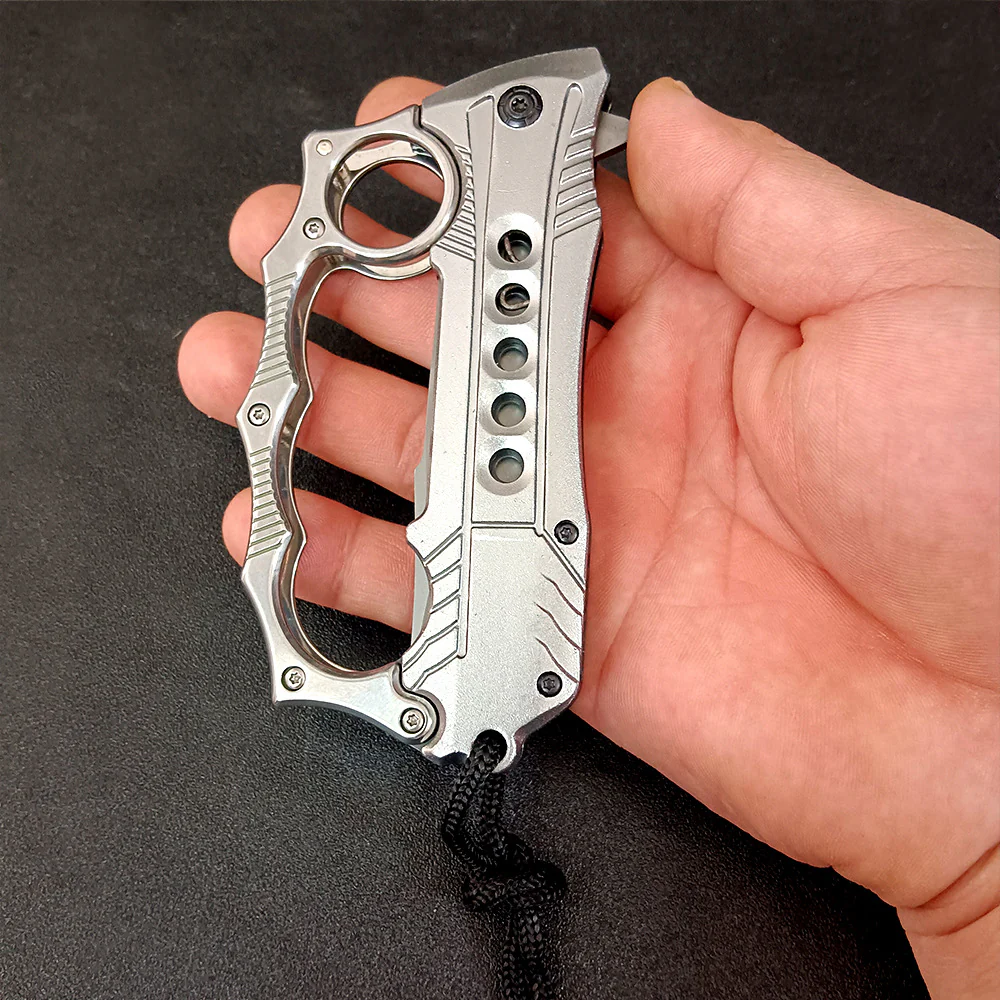 Folding Knuckle Knife Outdoor Self Defense Pocket Knives EDC Tools - Image 8