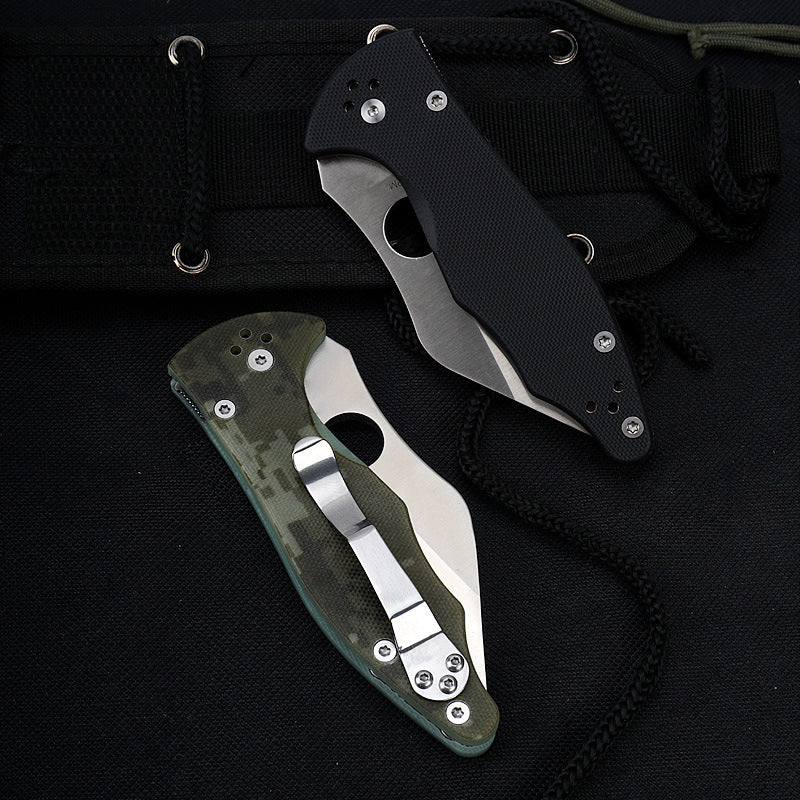G10 Handle Tactical Folding Knife  Pocket Knives EDC Tool - Image 3