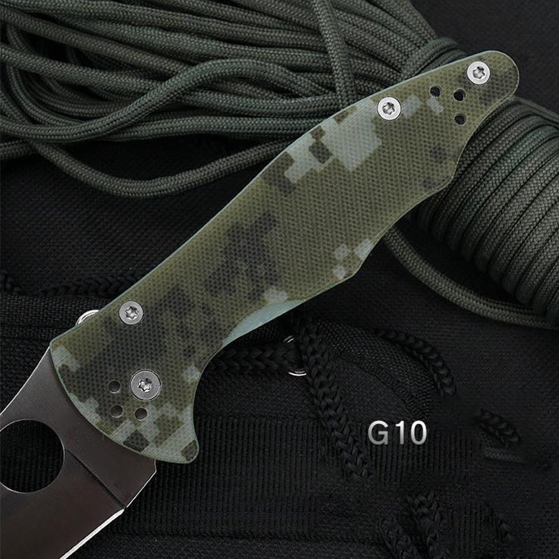 G10 Handle Tactical Folding Knife  Pocket Knives EDC Tool - Image 6