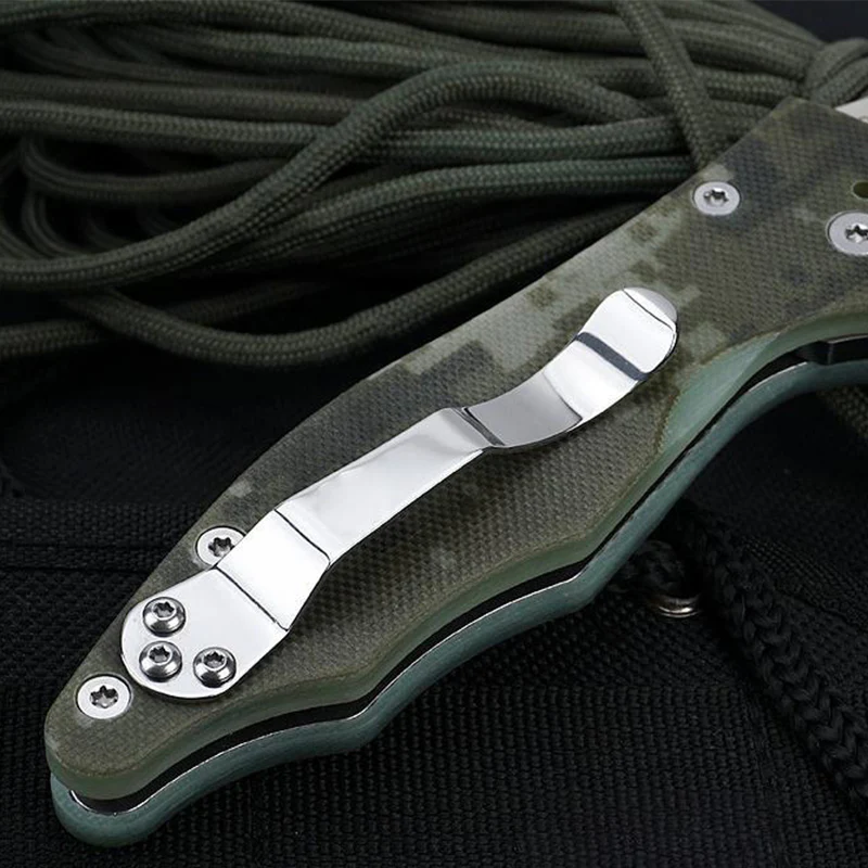 G10 Handle Tactical Folding Knife  Pocket Knives EDC Tool - Image 8