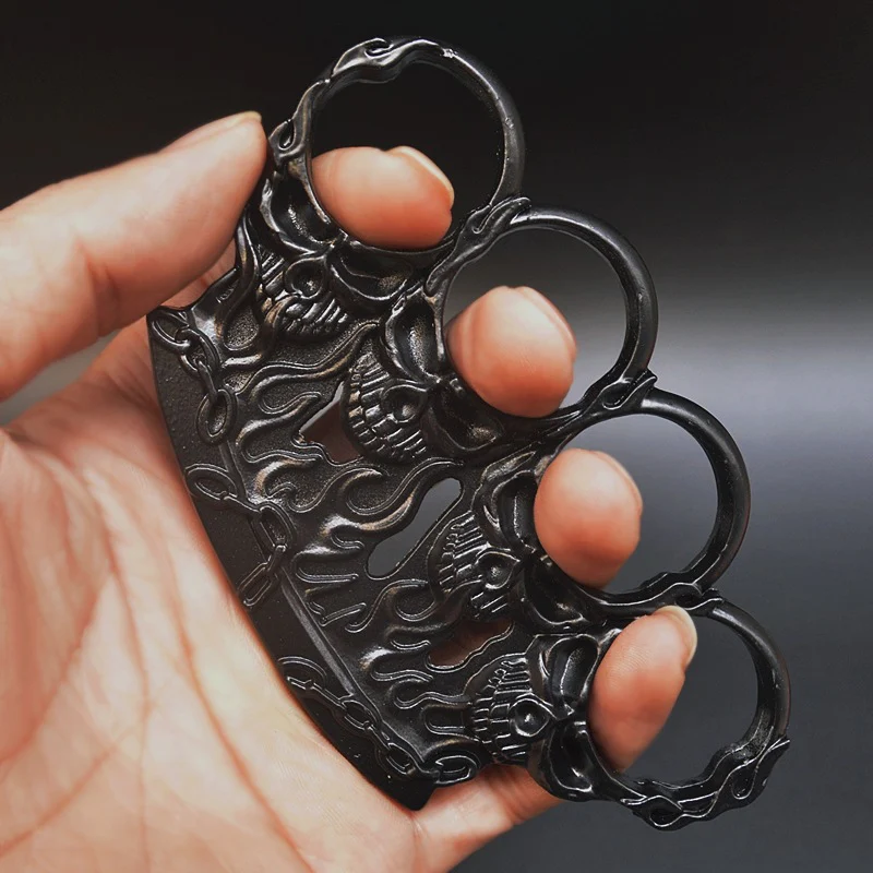 Ghost Fire Style Knuckle Duster Four Fingers Tiger Fist Ring Hand Buckle Outdoor Defense Gloves Combat Broken Window EDC Tools - Image 3