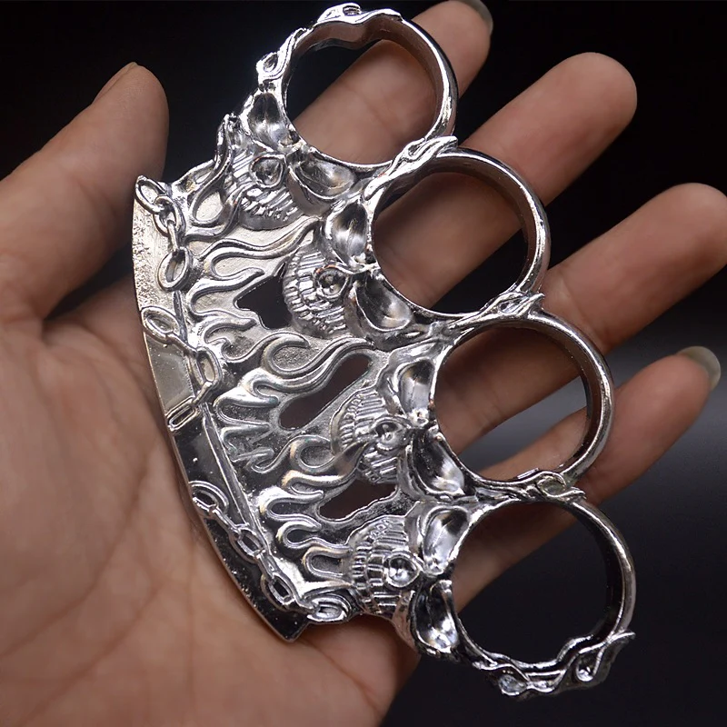 Ghost Fire Style Knuckle Duster Four Fingers Tiger Fist Ring Hand Buckle Outdoor Defense Gloves Combat Broken Window EDC Tools - Image 4