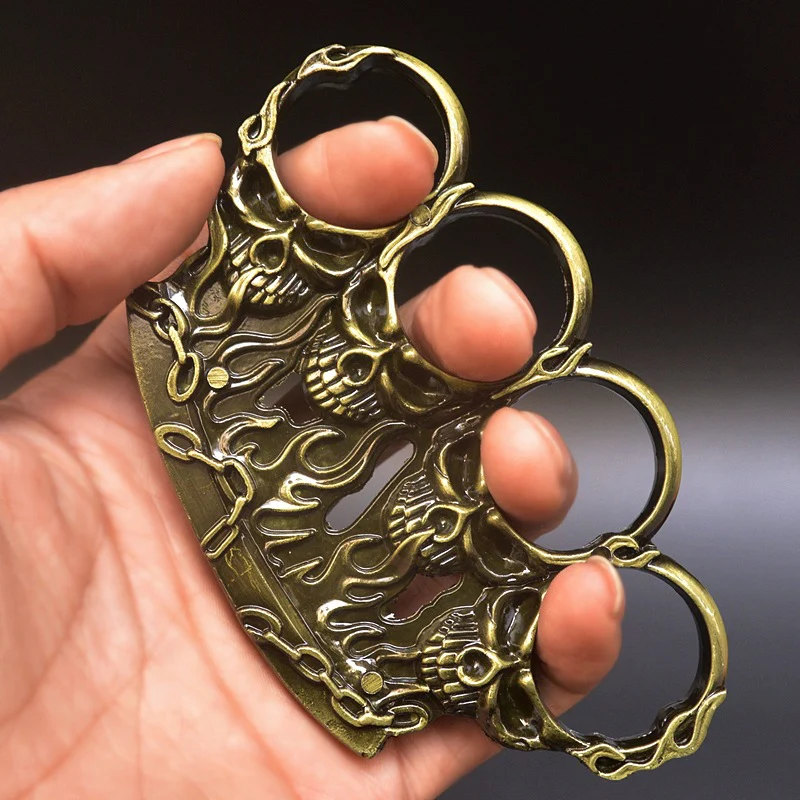 Ghost Fire Style Knuckle Duster Four Fingers Tiger Fist Ring Hand Buckle Outdoor Defense Gloves Combat Broken Window EDC Tools - Image 6