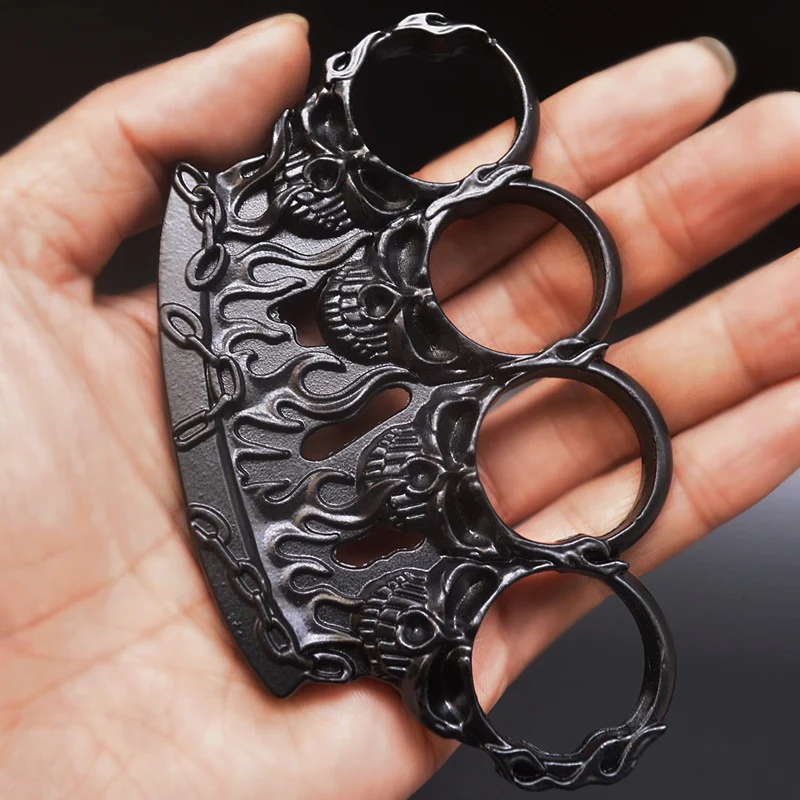 Ghost Fire Style Knuckle Duster Four Fingers Tiger Fist Ring Hand Buckle Outdoor Defense Gloves Combat Broken Window EDC Tools - Image 7