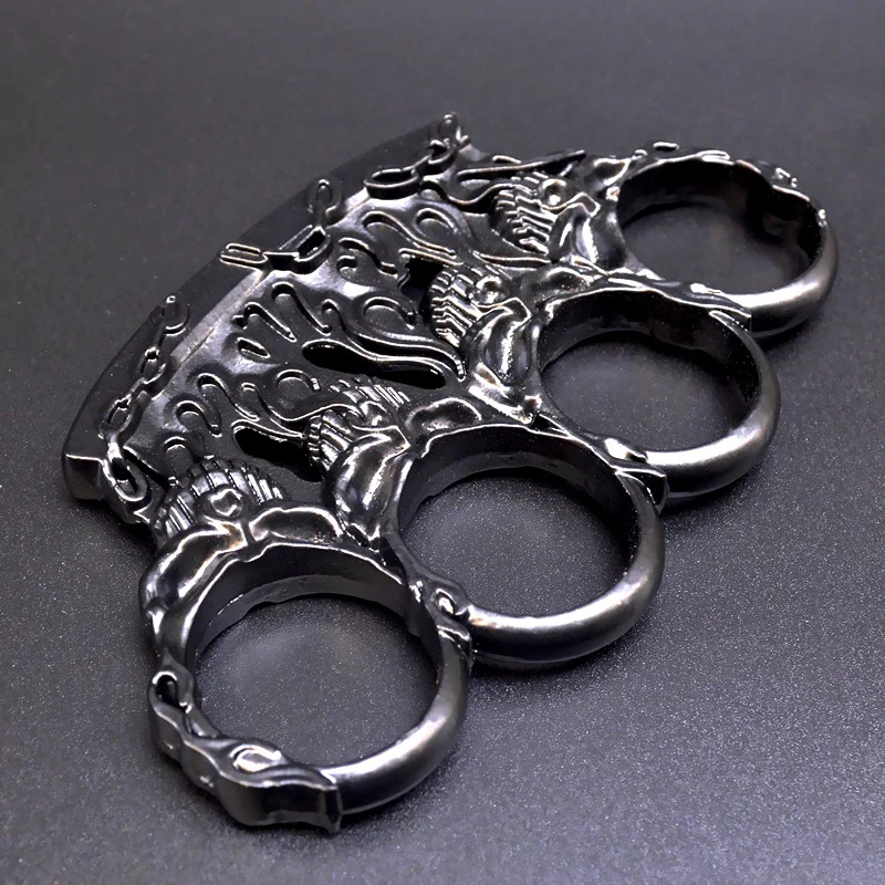 Ghost Fire Style Knuckle Duster Four Fingers Tiger Fist Ring Hand Buckle Outdoor Defense Gloves Combat Broken Window EDC Tools - Image 9