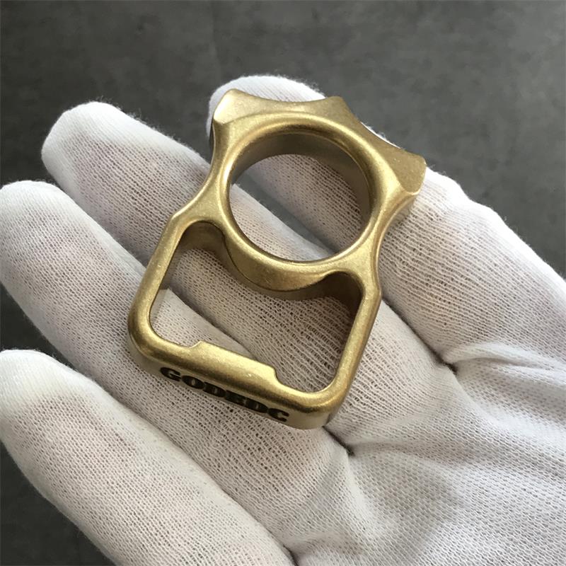 GODEDC Brass Knuckle Duster Bottle Opening EDC Tools - Image 2