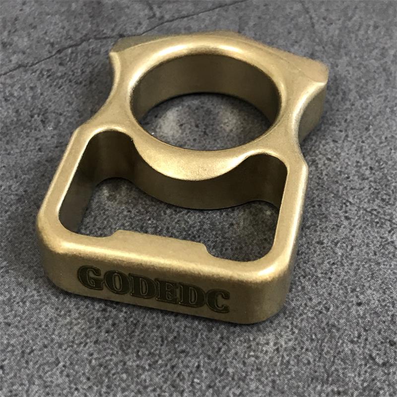 GODEDC Brass Knuckle Duster Bottle Opening EDC Tools - Image 6