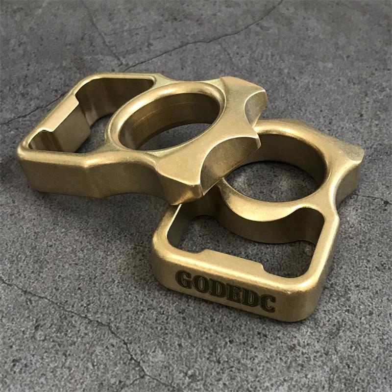 GODEDC Brass Knuckle Duster Bottle Opening EDC Tools - Image 7