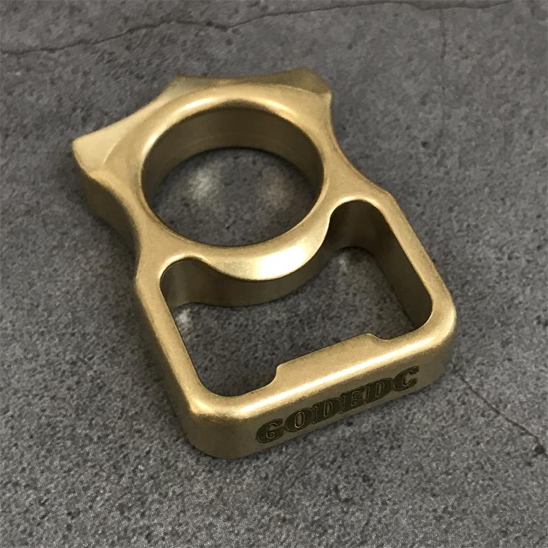 GODEDC Brass Knuckle Duster Bottle Opening EDC Tools - Image 9