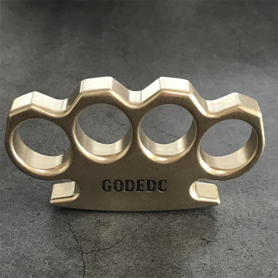 GODEDC KING OF GOD Stonewashed Classic Brass Knuckle Duster - Image 4