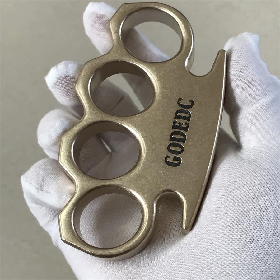 GODEDC KING OF GOD Stonewashed Classic Brass Knuckle Duster - Image 5