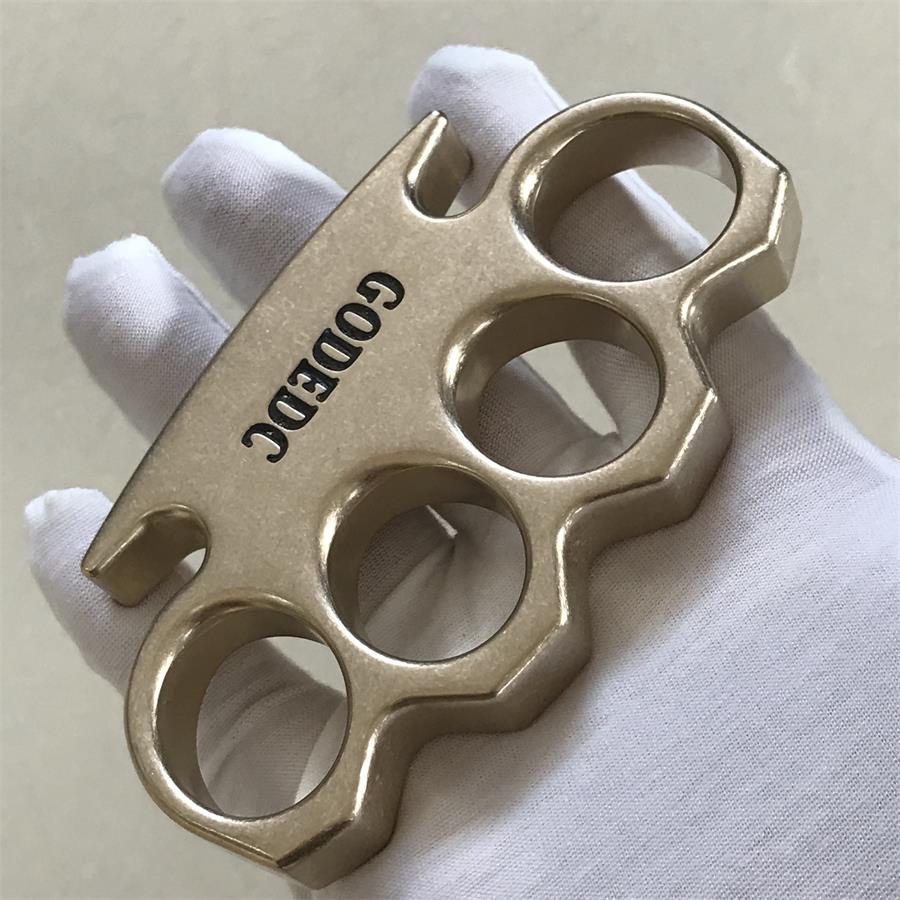 GODEDC KING OF GOD Stonewashed Classic Brass Knuckle Duster - Image 9