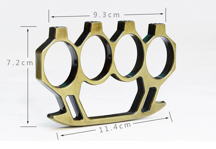 Outdoor Multicolor Knuckles Duster Fitness Metal Self-defense Boxing with Training Defensive Combat Broken Window Protective Gear - Image 10