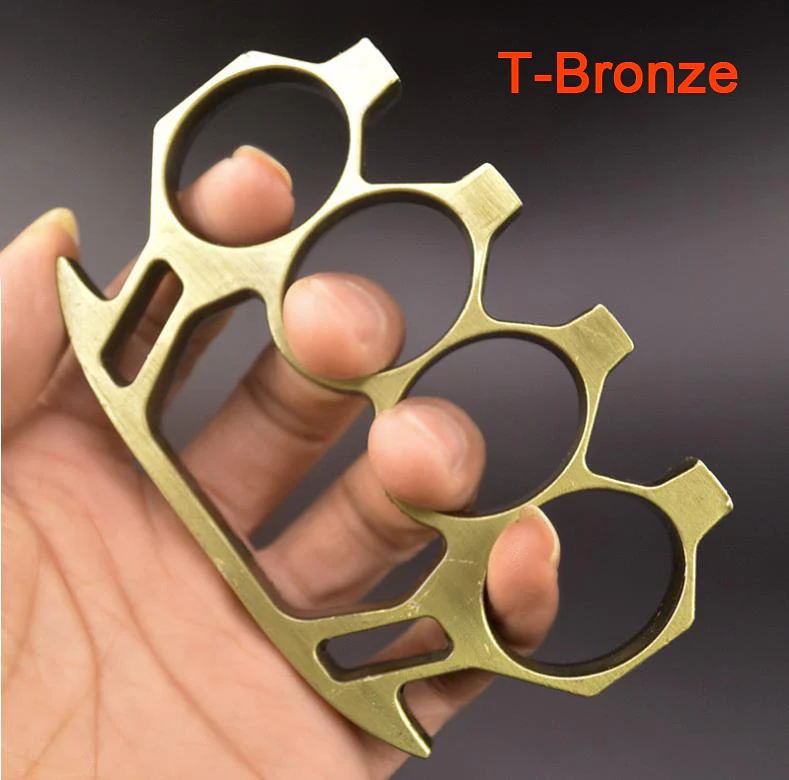 Outdoor Multicolor Knuckles Duster Fitness Metal Self-defense Boxing with Training Defensive Combat Broken Window Protective Gear - Image 6