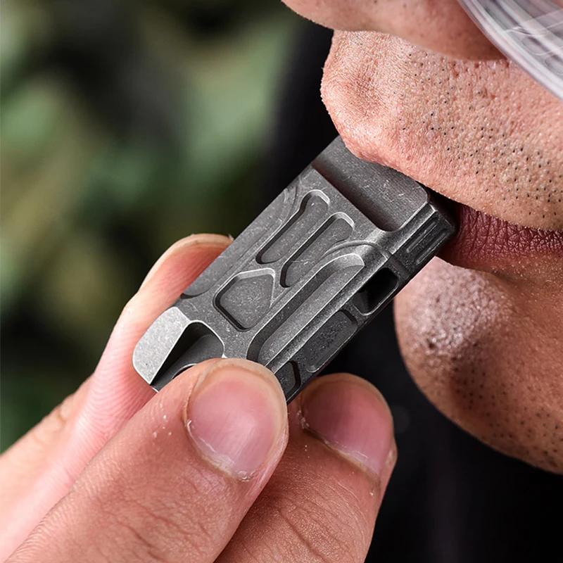 High Decibel Titanium Whistle Double Barrel - Image 5